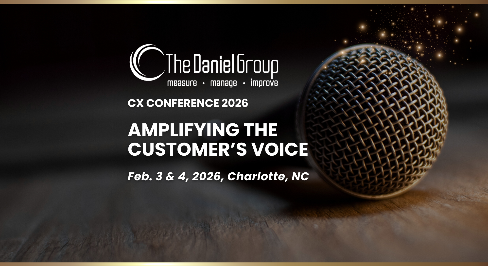 The Daniel Group – CX Conference 2026 Banner