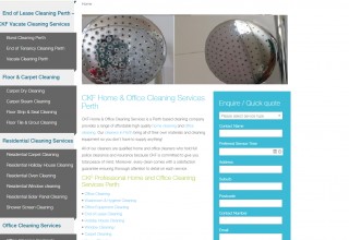 CKF Cleaning Services Website