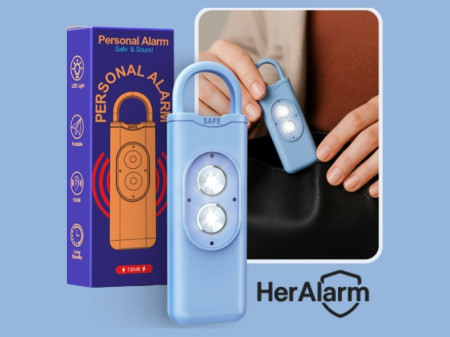 HerAlarm 130dB Women’s Personal Safety Alarm
