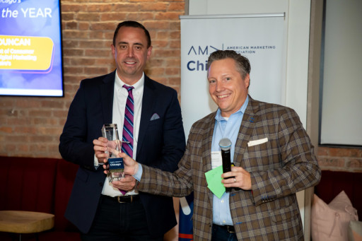 American Marketing Association Chicago Honors Chris Duncan With 'Marketer of the Year' Award
