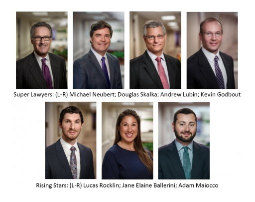Neubert, Pepe & Monteith, P.C. Lawyers Recognized in Connecticut Super Lawyers 2018