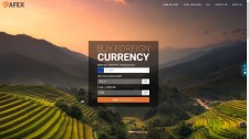 Homepage AFEX currency Portal