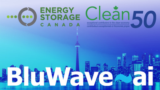 BluWave-ai Wins Energy Storage Canada Award for the Second Year in a Row and Earns Clean50 Top 5 Project