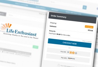 Life Enthusiast Cryptocurrency Checkout Option