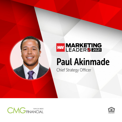 CMG Financial's Paul Akinmade Recognized as 2021 HousingWire Marketing Leader