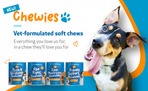 Pet Wellbeing Announces New 'Chewies' Product Line: Herbal, Vet-Strength Soft Chews for Dogs