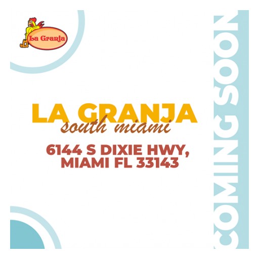 New La Granja Restaurant Opens in Miami at 6144 S Dixie Hwy South Miami for Lunch and Dinner