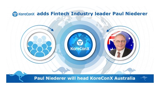 KoreConX Adds Fintech Industry Leader Paul Niederer