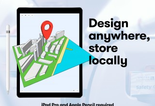 Design anywhere, store locally