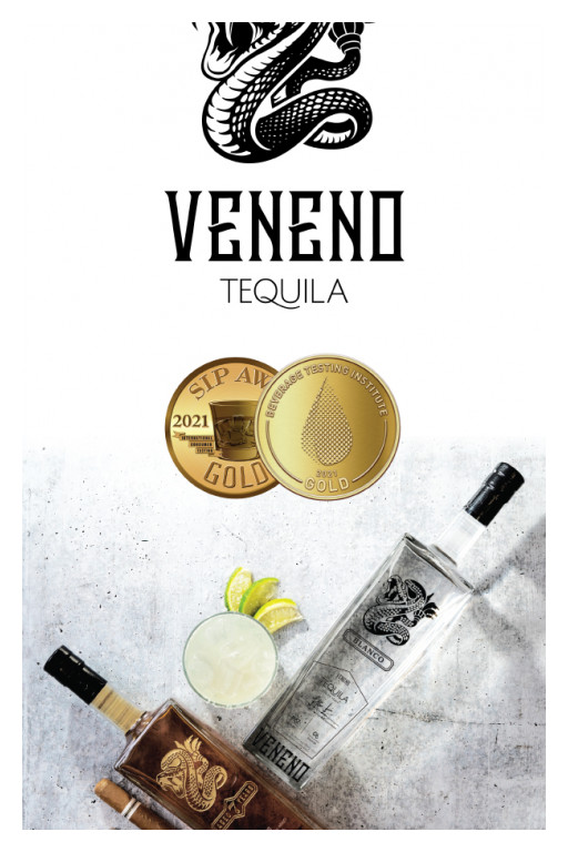 Veneno Tequila Awarded Prestigious Gold Medals