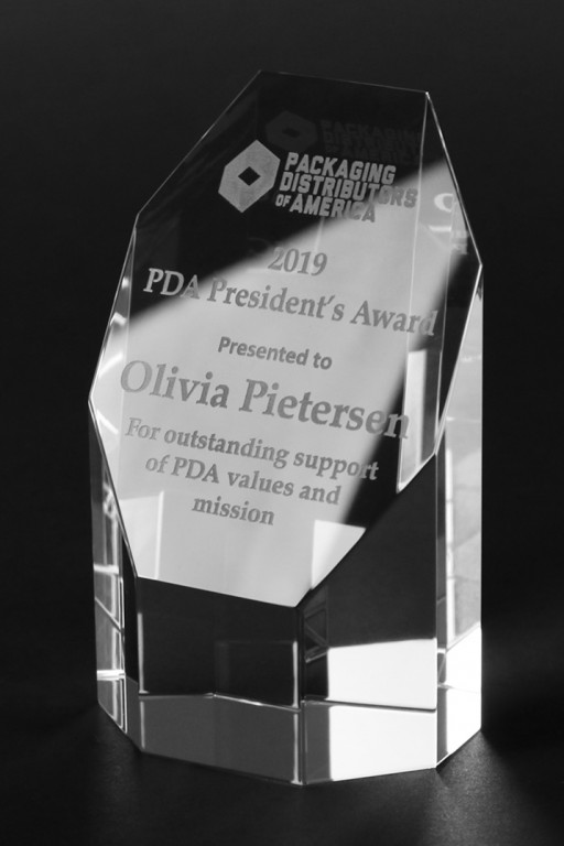 Olivia Pietersen of Crownhill Packaging Awarded the 2019 PDA President's Award
