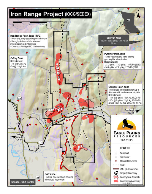 Eagle Plains Partner Earthwise Commences Fieldwork at the Iron Range Gold Project, British Columbia