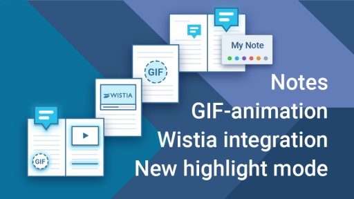 Interactivity, Notes, GIF-Animation, Wistia Integration: Introducing New FlippingBook Publisher Release