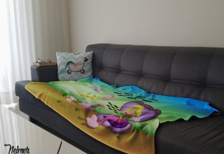 Super soft and fluffy mermaid throw blankets