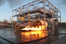 Fire Training at Petrochemical Training Structure