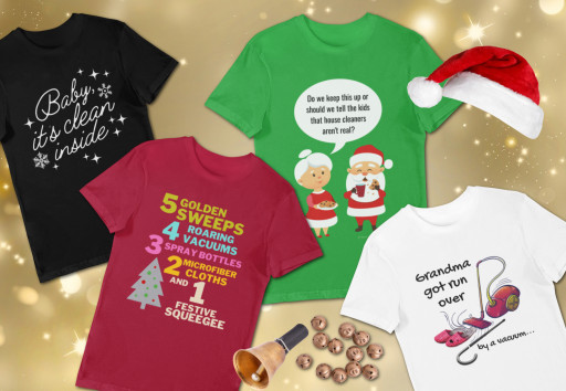 Savvy Cleaner Gives Away G-Rated, Family-Friendly, Funny Cleaning Shirts Every Day in December