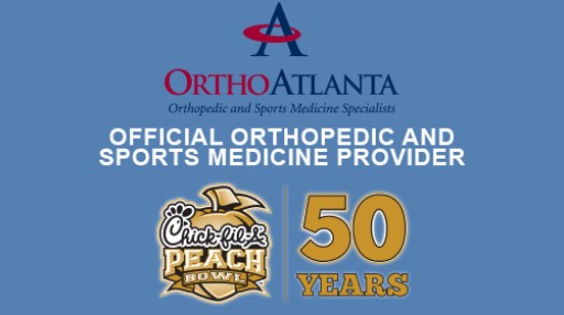 OrthoAtlanta Sponsors 2017 Chick-fil-A Peach Bowl on January 1, 2018 Serving as Official Sports Medicine Provider