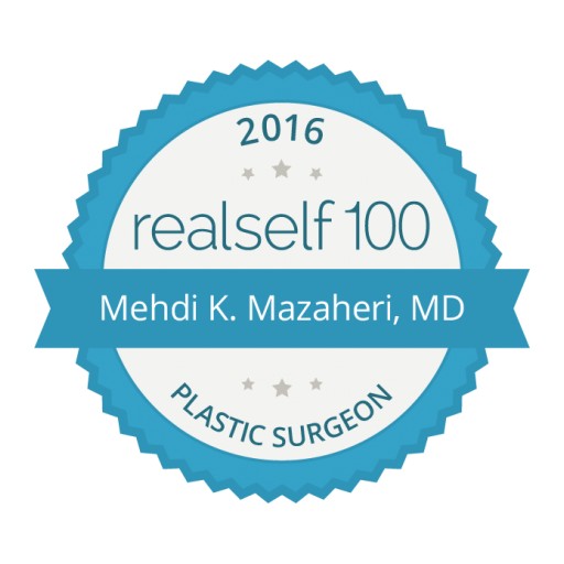 Dr. Mehdi K. Mazaheri Receives RealSelf 100 Award for Enduring Commitment to Consumer Education