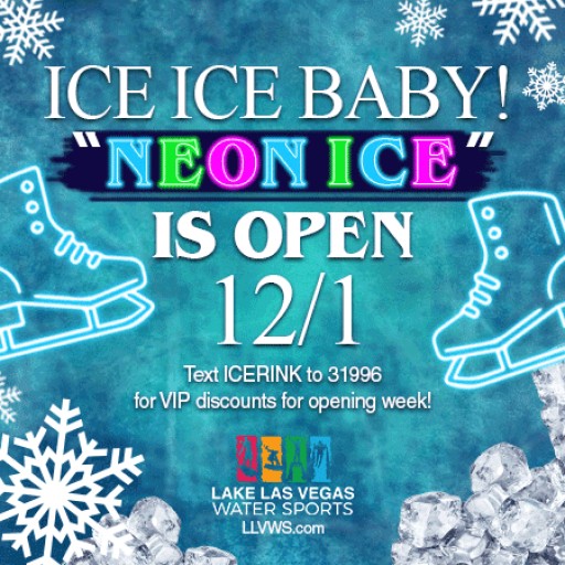 "Neon Ice" the Ice Rink at Lake Las Vegas Opens This Friday