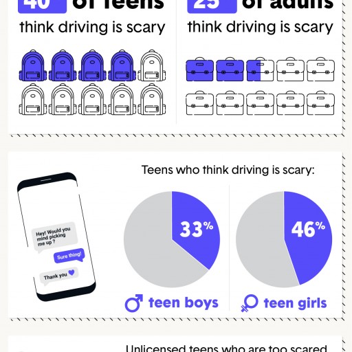 1 in 4 Teens Too Scared to Drive, Says Survey From The Zebra