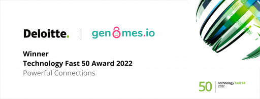 Genomes.io Wins the Deloitte Tech Fast 50 Challenge Award
