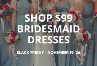 Black Friday Sale on Kennedy Blue's website: $99 Bridesmaid Dresses