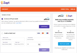 Affirm is a Payment Option
