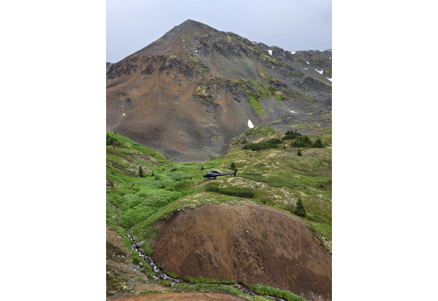 Photo 1: Looking SW at the Bev Gossan