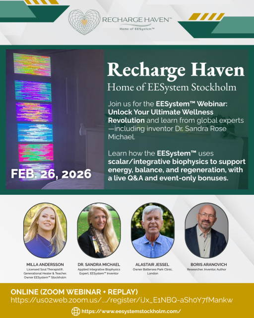 FEB. 26, 2026 — EESystem™ Webinar: Unlock Your Ultimate Wellness Revolution