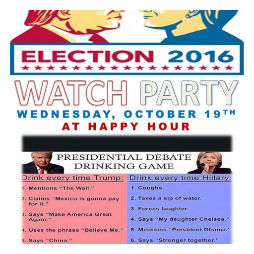 TENTEN Wilshire Happy Hour: Presidential Debate Watch Party.
