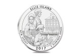 2017 Silver America the Beautiful ATB New Jersey Ellis Island (Statue of Liberty National Monument) 5 oz Coin