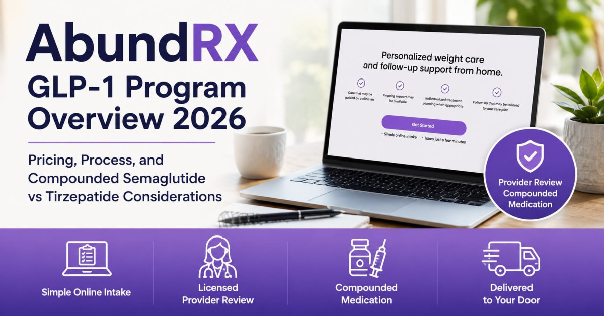 AbundRX GLP-1 Review 2026: Could This $99 At-Home Program Be the Weight-Care Upgrade You've Been Looking For?