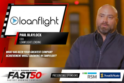 LoanFlight Lending Is the 4th Fastest-Growing Company in Tampa