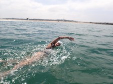 Abby Bergman Training For Catalina off the Coast of Los Angeles