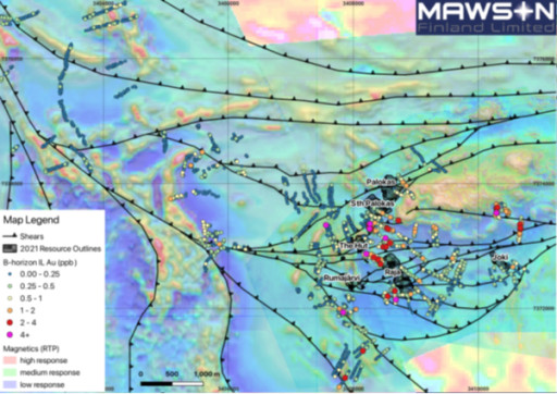 Mawson Finland Limited Identifies Compelling Soil Geochemical Targets for Follow-Up 