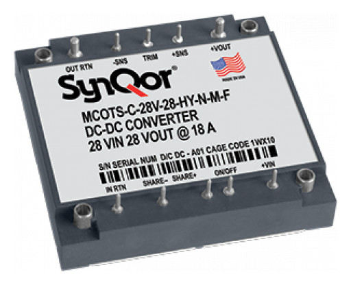 SynQor Announces New Additions to Its Mil-COTS 28V Vin DC-DC Product Family (MCOTS-C-28V-[12,28]-HY)