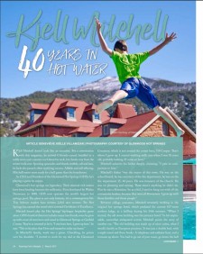 Roaring Fork Lifestyle magazine feature on Kjell Mitchell, CEO of Glenwood Hot Springs