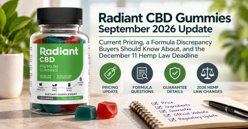 Radiant CBD Gummies Reviews 2026: Full Spectrum or CBD Isolate? What Buyers Should Verify Before Ordering
