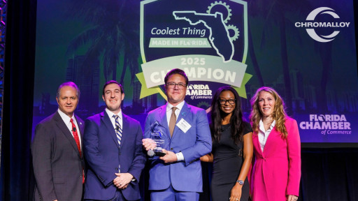 Chromalloy Jet Engine Blades Named the "Coolest Thing Made in Florida" by the Florida Chamber