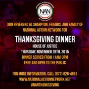 Rev. Al Sharpton & National Action Network (NAN) Announces "Feed The Hungry" On Thanksgiving Day With Special Guests