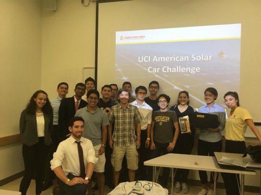 Inaugural UC Irvine American Solar Challenge team gains support from local business