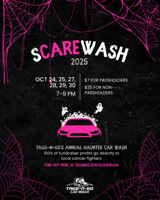 Tagg-N-Go Car Wash Brings Back SCAREWASH: Haunted Wash with a Purpose