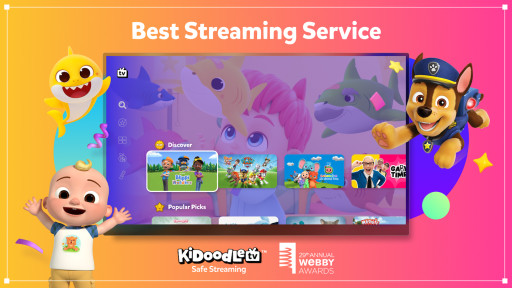 Kidoodle.TV Named "Best Streaming Service" By 29th Annual Webby Awards