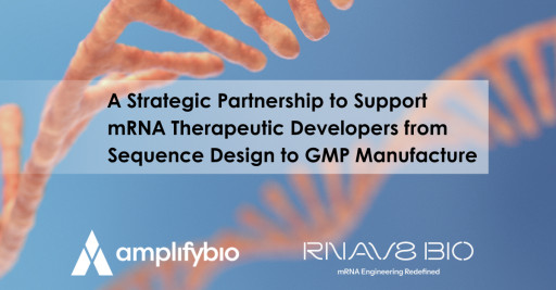 AmplifyBio and RNAV8 Bio Announce Strategic Partnership to Support mRNA Therapeutic Developers from Sequence Design to GMP Manufacture