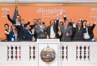 Inspire Investing rings the New York Stock Exchange closing bell