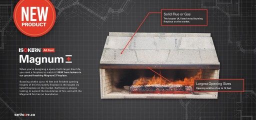 New Fireplace From Isokern Breaks Burning Record