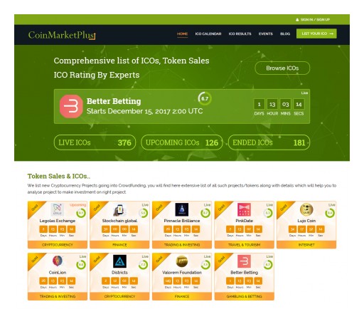 CoinMarketPlus.com - A Trailblazing Platform for ICO Rating & Voting