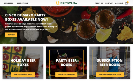 Brewvana.com Launches Online Store for Beer Making Kits & Craft Beer Boxes With a Virtual Twist Just in Time for Cinco de Mayo