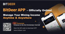 BitDeer.com Debuts Mobile Application to Ring in Second Anniversary Celebrations