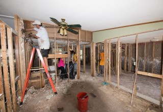 Volunteer Ministers helped rebuild homes damaged by Hurricane Harvey